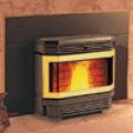 pellet stove fireplace insert.