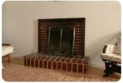brick fireplace makeover.